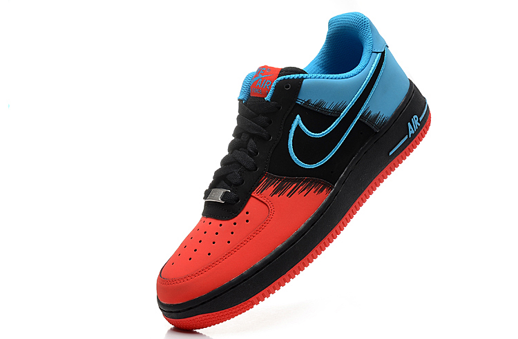 nike air force faible araignee nouveaux hommes bleu rouge (1)